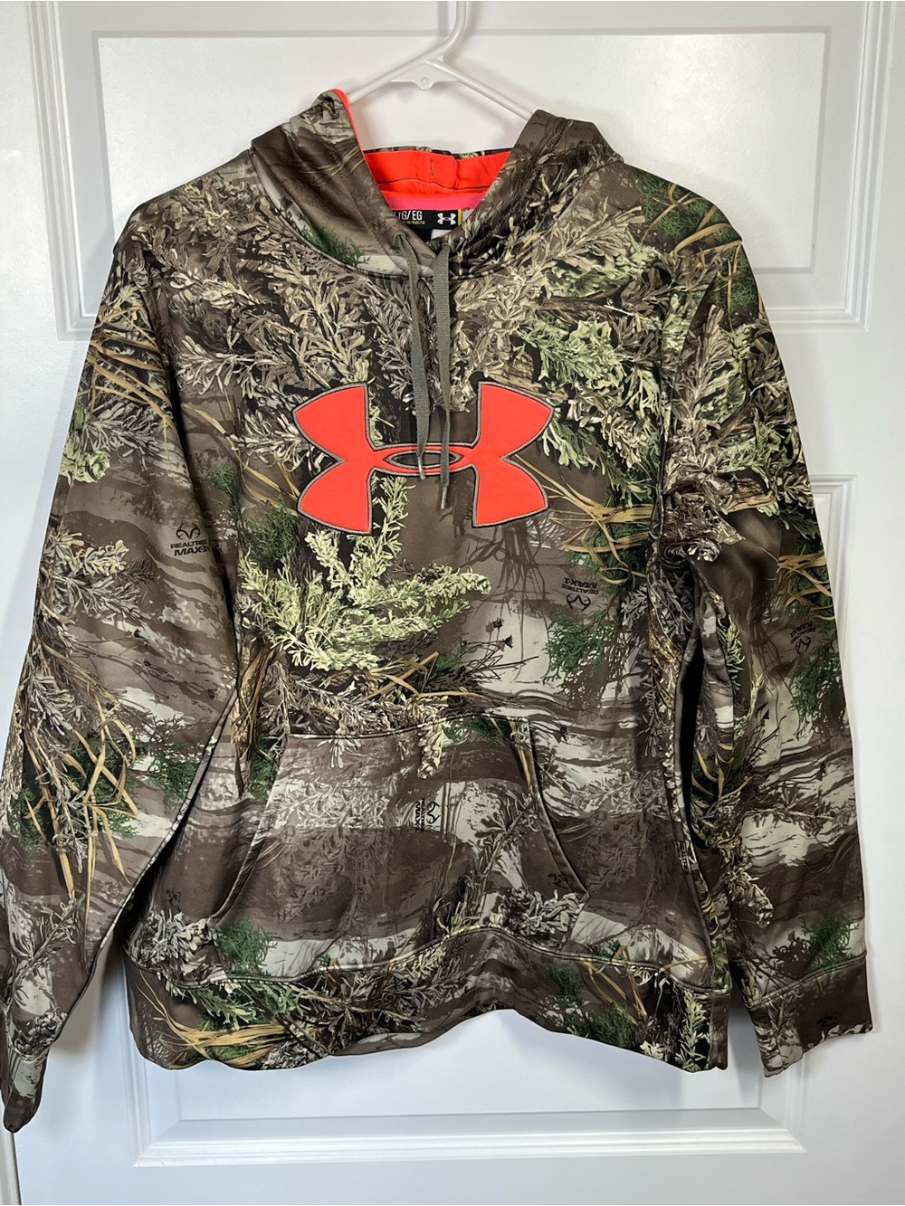 Under Armour Realtree MAX-1 Camo Hunting Big Logo Hoodie XL